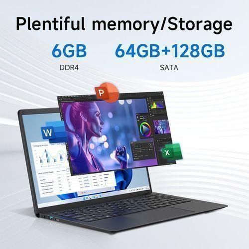 Blueing 14" Laptop N3350 6GB+192GB SSD Portable Computer Student Pc variant